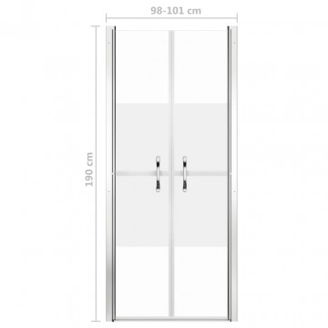 Ușă cabină de duș, jumătate mat, 101 x 190 cm, ESG - Img 4