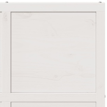 Ușă de hambar, alb, 90x208 cm, lemn masiv de pin - Img 7