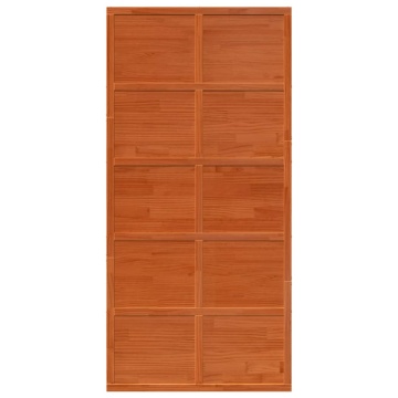 Ușă de hambar, maro ceruit, 100x208 cm, lemn masiv de pin - Img 4