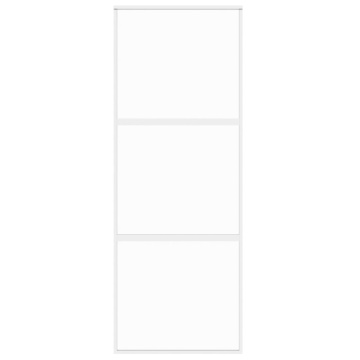 Ușă glisantă, alb, 76x205 cm, sticlă securizată/aluminiu - Img 4