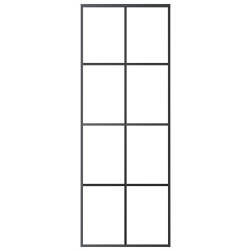 Ușă glisantă cu set feronerie, 76x205 cm, sticlă ESG/aluminiu - Img 8