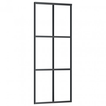 Ușă glisantă cu set feronerie, 76x205 cm, sticlă ESG/aluminiu - Img 3