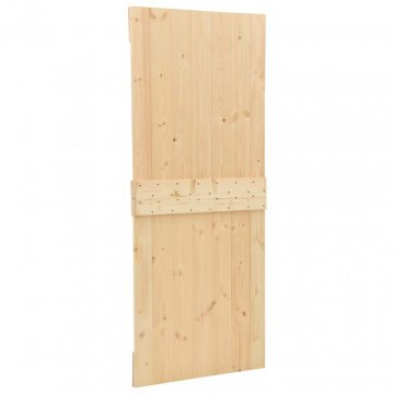 Ușă glisantă cu set feronerie, 90 x 210 cm, lemn masiv de pin - Img 8