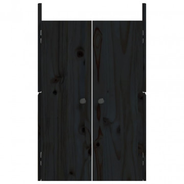 Uși de bucătărie de exterior 2 buc., negru, 50x9x82 cm - Img 8