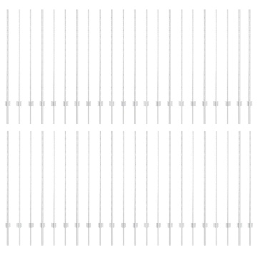 88 pcs Stâlpi de Gard Argintii U-Channel de 180 cm - Img 2