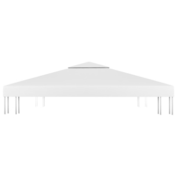 Acoperiș de pavilion cu 2 niveluri, alb, 3x3 m, 310 g/m² - Img 3