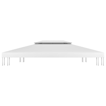 Acoperiș de pavilion cu 2 niveluri, alb, 4x3 m, 310 g/m² - Img 3