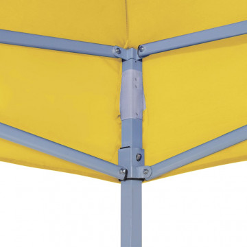 Acoperiș pentru cort de petrecere, galben, 3 x 3 m, 270 g/m² - Img 3