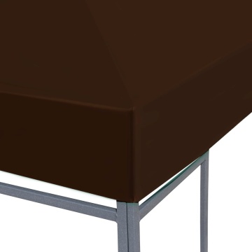 Acoperiș pentru pavilion, 3 x 3 m, maro, 310 g/m² - Img 3