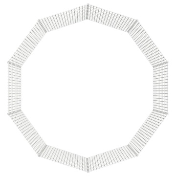 Adăpost pentru animale cu 10 panouri, 54x100 cm fier galvanizat - Img 6