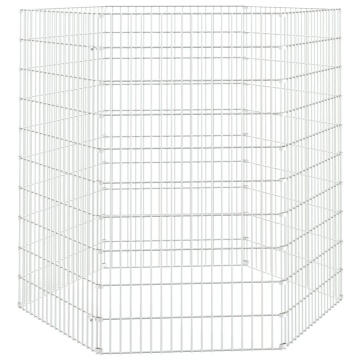 Adăpost pentru animale cu 6 panouri, 54x100 cm, fier galvanizat - Img 2
