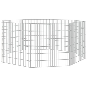Adăpost pentru animale cu 8 panouri, 54x60 cm, fier galvanizat - Img 2