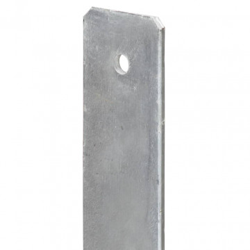 Ancore de gard, 6 buc., argintiu, 12x6x60 cm, oțel galvanizat - Img 9