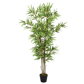 Arbore din bambus artificial 1288 de frunze 180 cm verde - Img 1