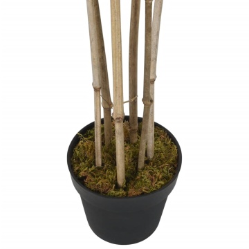 Arbore din bambus artificial 1380 de frunze 200 cm verde - Img 3