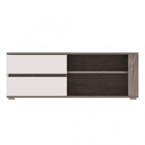 Ares As1 Tv Stand Oak Enderein/White High Gloss