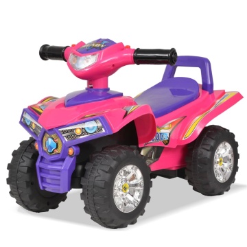 ATV de plimbare pentru copii cu sunet și lumină roz și violet - Img 1
