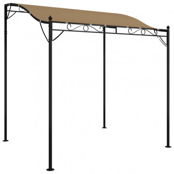 Baldachin, gri taupe, 2x2,3 m, 180 g/m², țesătură și oțel - Img 2