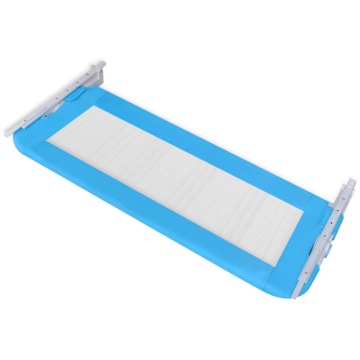 Balustradă de siguranță pentru pat copil, albastru, 102x42 cm - Img 4