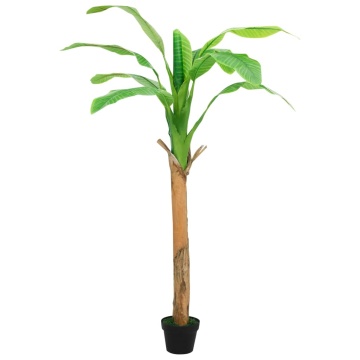 Bananier artificial cu ghiveci, verde, 180 cm - Img 2
