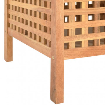 Bancă de depozitare, 93 x 49 x 49 cm, lemn masiv de nuc - Img 5