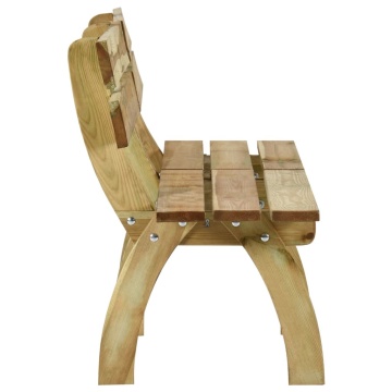Bancă de grădină, 160 cm, lemn de pin tratat - Img 3