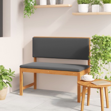 Bancă de grădină cu perne 100x50x91 cm Lemn solid de acacia - Img 1