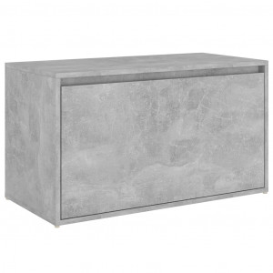 Bancă de hol, gri beton, 80x40x45 cm, PAL - Img 2