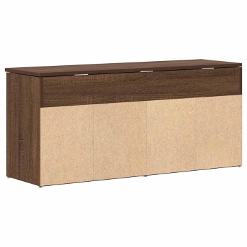 Bancă de pantofi, stejar maro, 102x30,5x45 cm, lemn prelucrat - Img 5