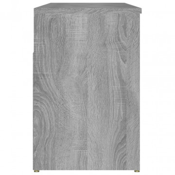 Bancă pentru pantofi gri sonoma 105x30x45 cm lemn prelucrat - Img 6