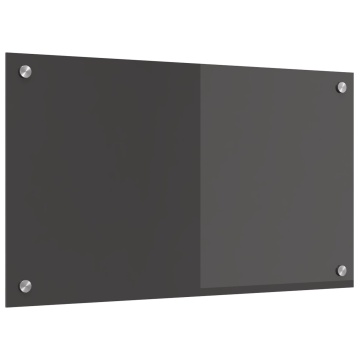 Bancheta de bucătărie , Gri închis, 70x40x0,6 cm, din sticlă securizată - Img 2