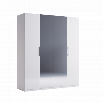 Bianco Dulap 4D lucios, 179 cm - Img 1