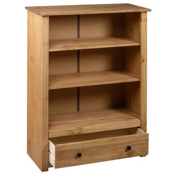Bibliotecă, 80 x 35 x 110 cm, lemn masiv de pin, gama Panama - Img 8