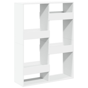 Bibliotecă, alb, 100x33x135 cm, lemn prelucrat - Img 2