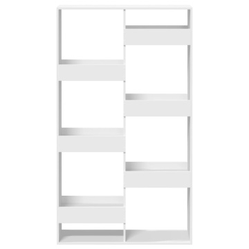Bibliotecă, alb, 100x33x175 cm, lemn prelucrat - Img 4