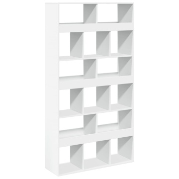 Bibliotecă, alb, 100x33x187,5 cm, lemn prelucrat - Img 2