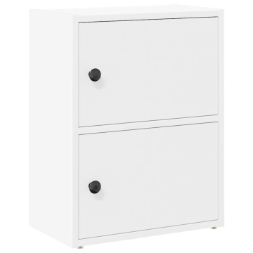 Bibliotecă, alb, 40x24x52 cm, lemn prelucrat - Img 2