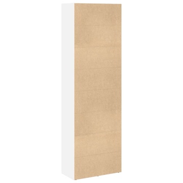 Bibliotecă, alb, 60x30x189 cm, lemn prelucrat - Img 5