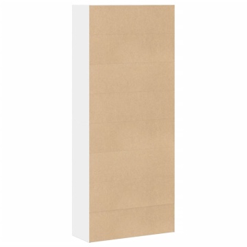 Bibliotecă, alb, 80x30x189 cm, lemn prelucrat - Img 5