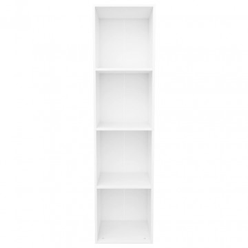 Bibliotecă/Comodă TV, alb, 36 x 30 x 143 cm, PAL - Img 5