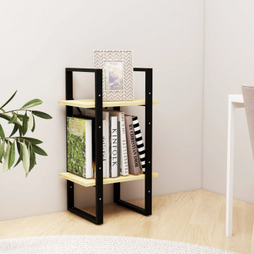 Bibliotecă cu 2 rafturi, 40x30x70 cm, lemn masiv de pin - Img 3