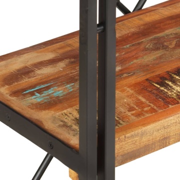 Bibliotecă cu 3 rafturi, 60x30x80 cm, lemn masiv reciclat - Img 4