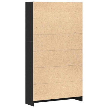 Bibliotecă cu 4 etaje Stejar negru 80x24x143 cm Lemn prelucrat - Img 6