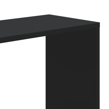 Bibliotecă cu 5 niveluri negru 45x23,5x162,5 cm lemn prelucrat - Img 5