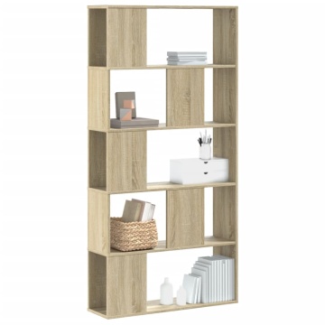 Bibliotecă cu 5 niveluri stejar sonoma 80,5x23,5x162,5 cm lemn - Img 1