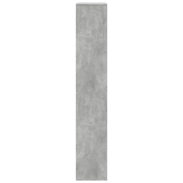 Bibliotecă, gri beton, 100x33x187,5 cm, lemn prelucrat - Img 8