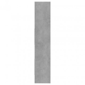 Bibliotecă, gri beton, 60x35x180 cm, PAL - Img 4