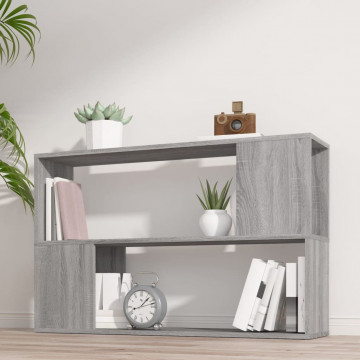 Bibliotecă, gri sonoma, 100x24x63 cm, lemn prelucrat - Img 1