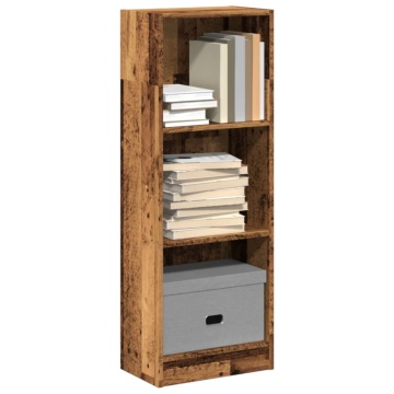 Bibliotecă, lemn vechi, 40x24x109 cm, lemn prelucrat - Img 1