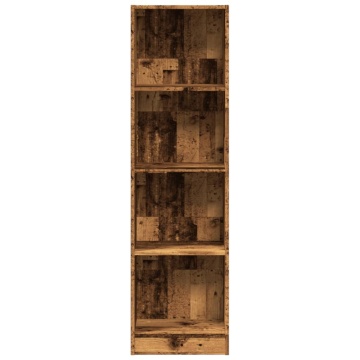 Bibliotecă, lemn vechi, 40x24x143 cm, lemn prelucrat - Img 4